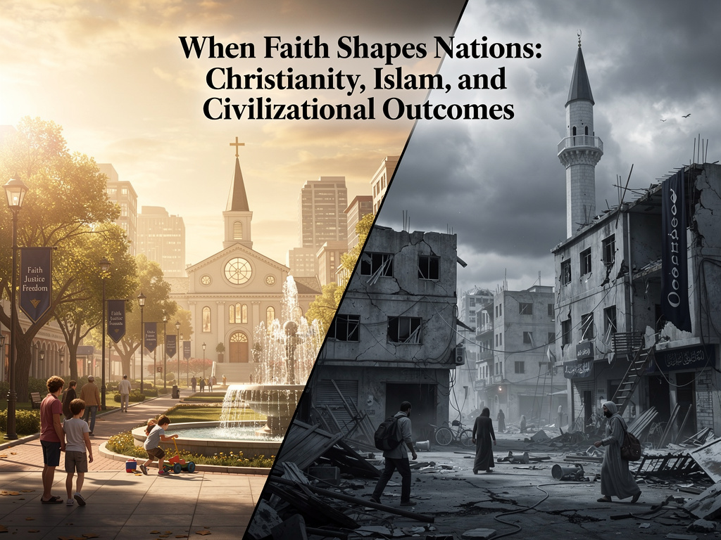 When Faith Shapes Nations: Christianity, Islam, and Civilizational Outcomes